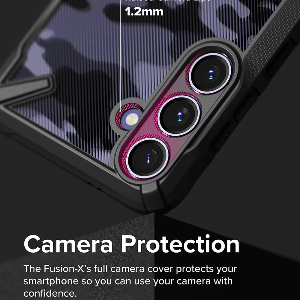 Custodia per Samsung Galaxy S24 S921, Ringke, Fusion X, Nera