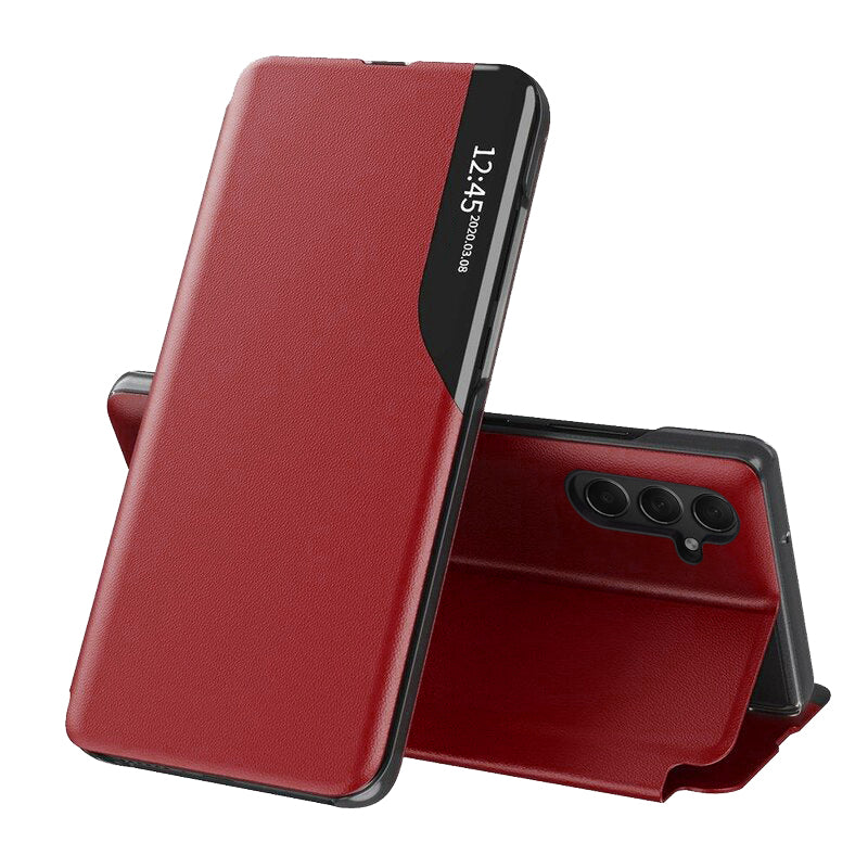 Custodia per Samsung Galaxy S24 S921, Techsuit, eFold, Rossa