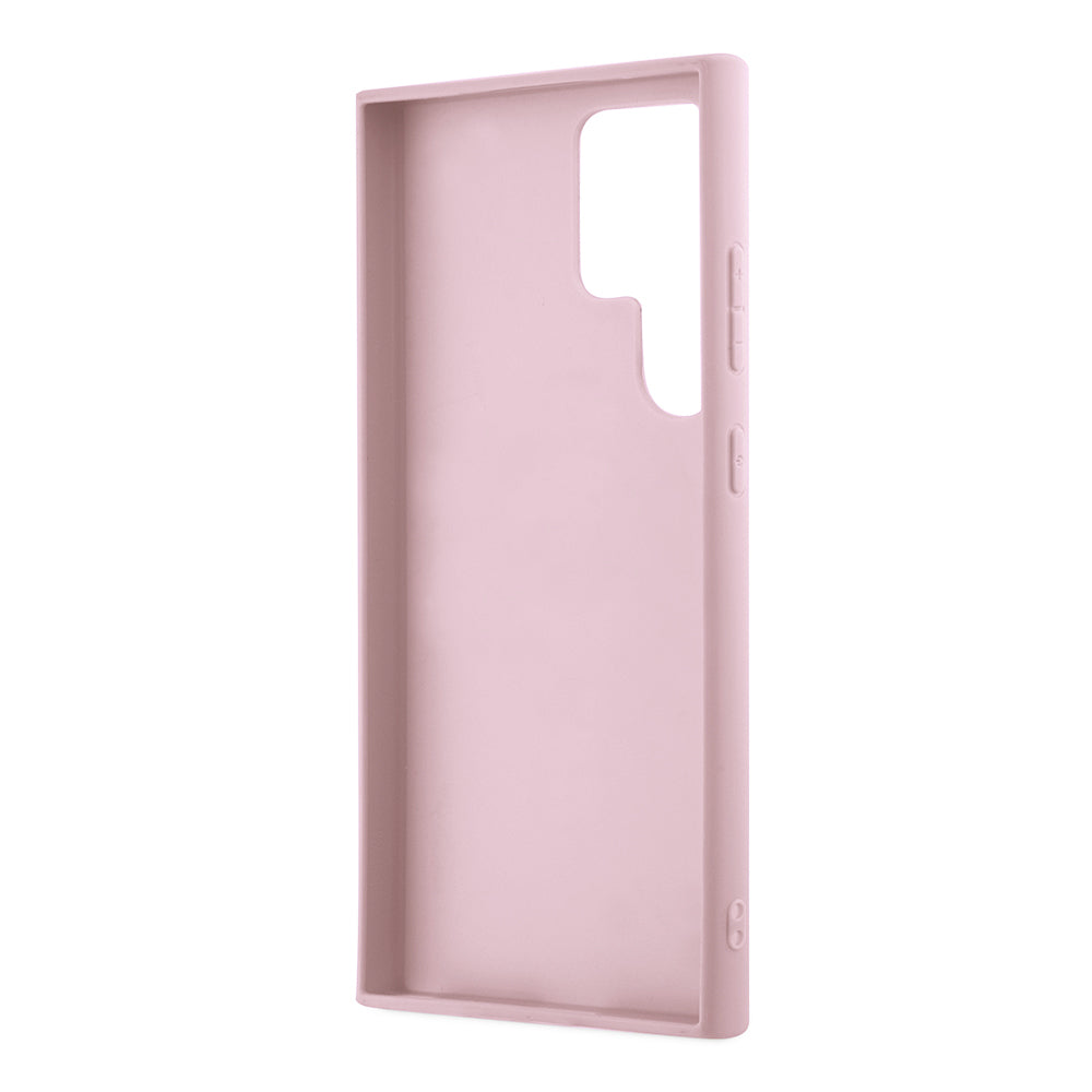 Custodia per Samsung Galaxy S24 Ultra S928, Guess, Glitter Script, Rosa