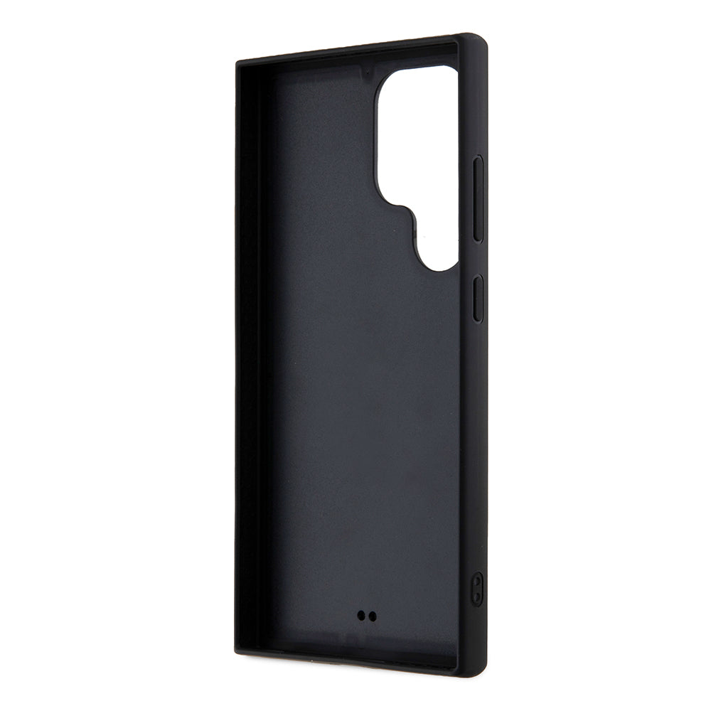 Custodia per Samsung Galaxy S24 Ultra S928, Karl Lagerfeld, Rhinestone Metal Plate, Nera