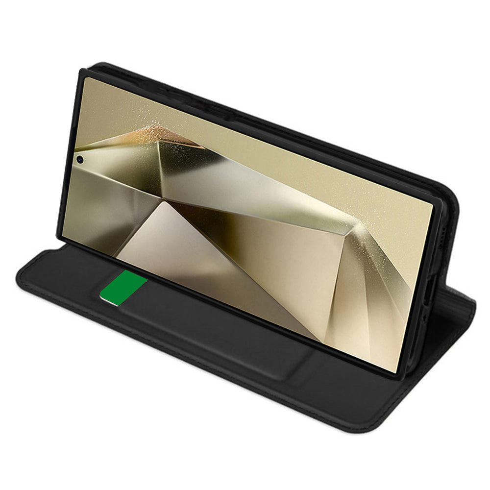 Custodia per Samsung Galaxy S24 Ultra S928, Techsuit, Magskin Book, Nera