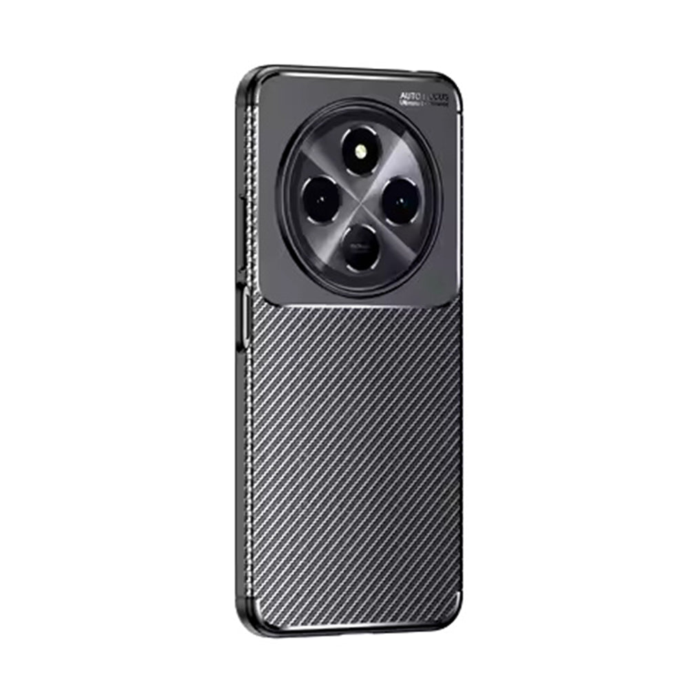 Custodia per Samsung Galaxy S25 Edge S937, Techsuit, CarbonFiber, Nera