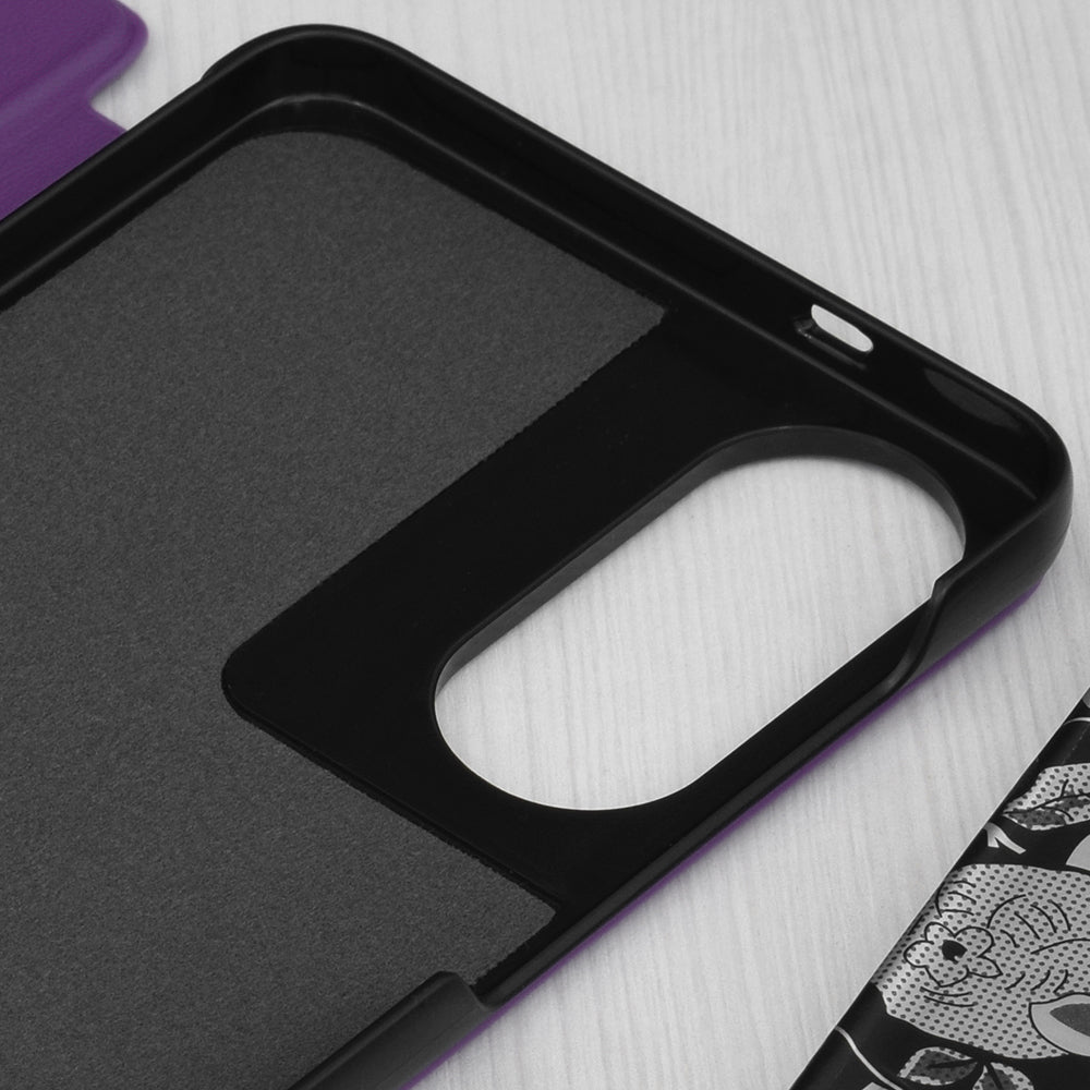 Custodia per Samsung Galaxy S25 Edge S937, Techsuit, eFold, Viola