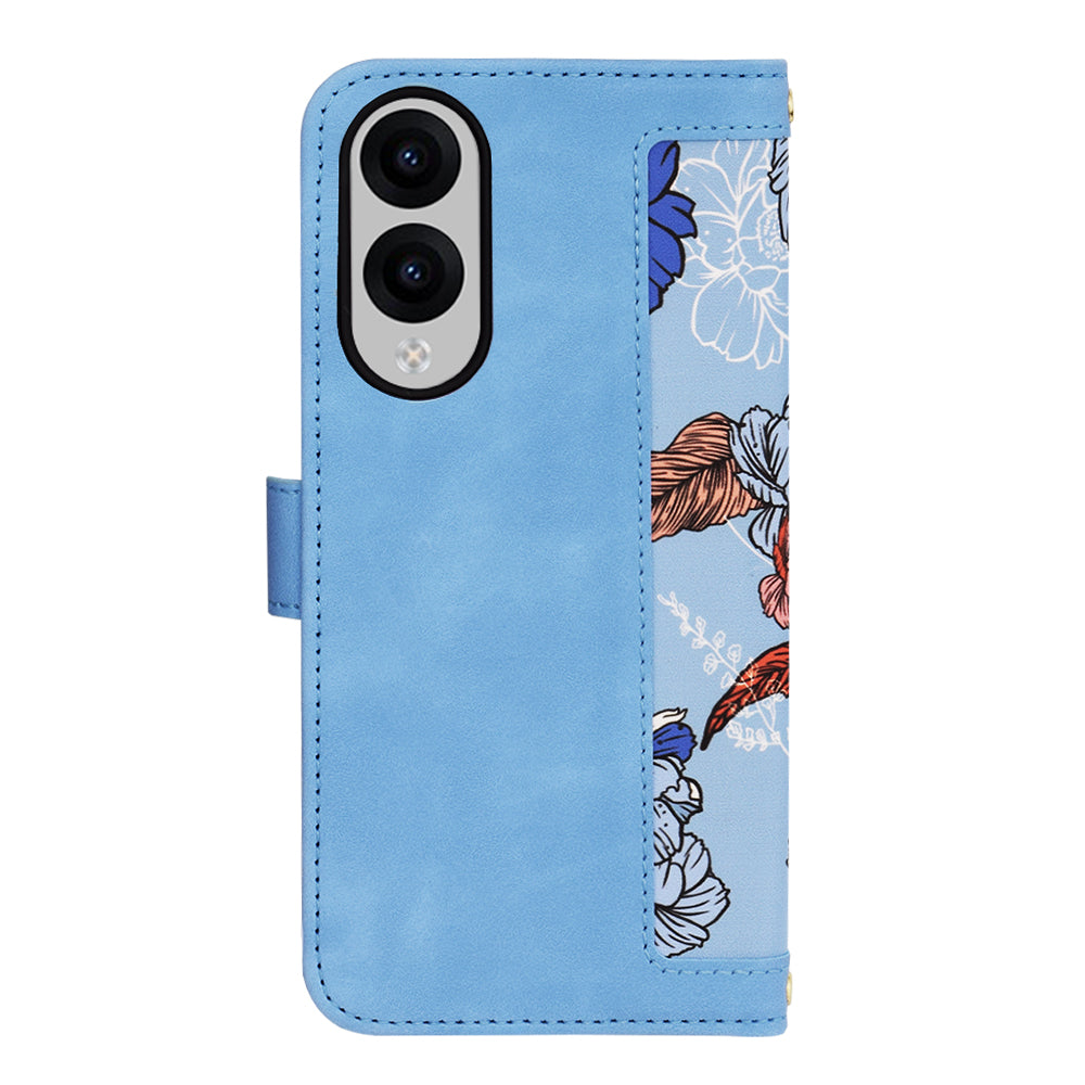 Custodia per Samsung Galaxy S25 Edge S937, Techsuit, FlipCraft, Blu