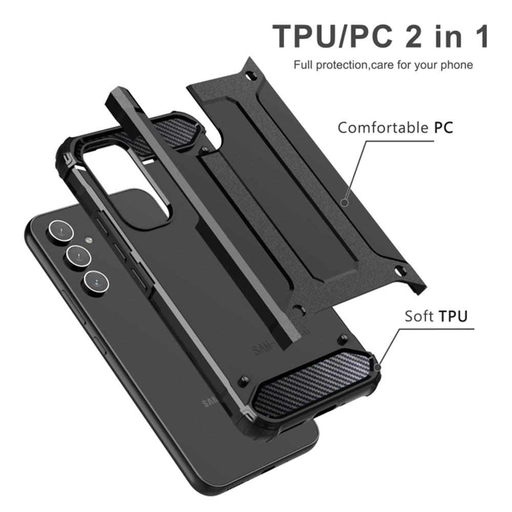 Custodia per Samsung Galaxy S25 Edge S937, Techsuit, Hybrid Armor, Nera