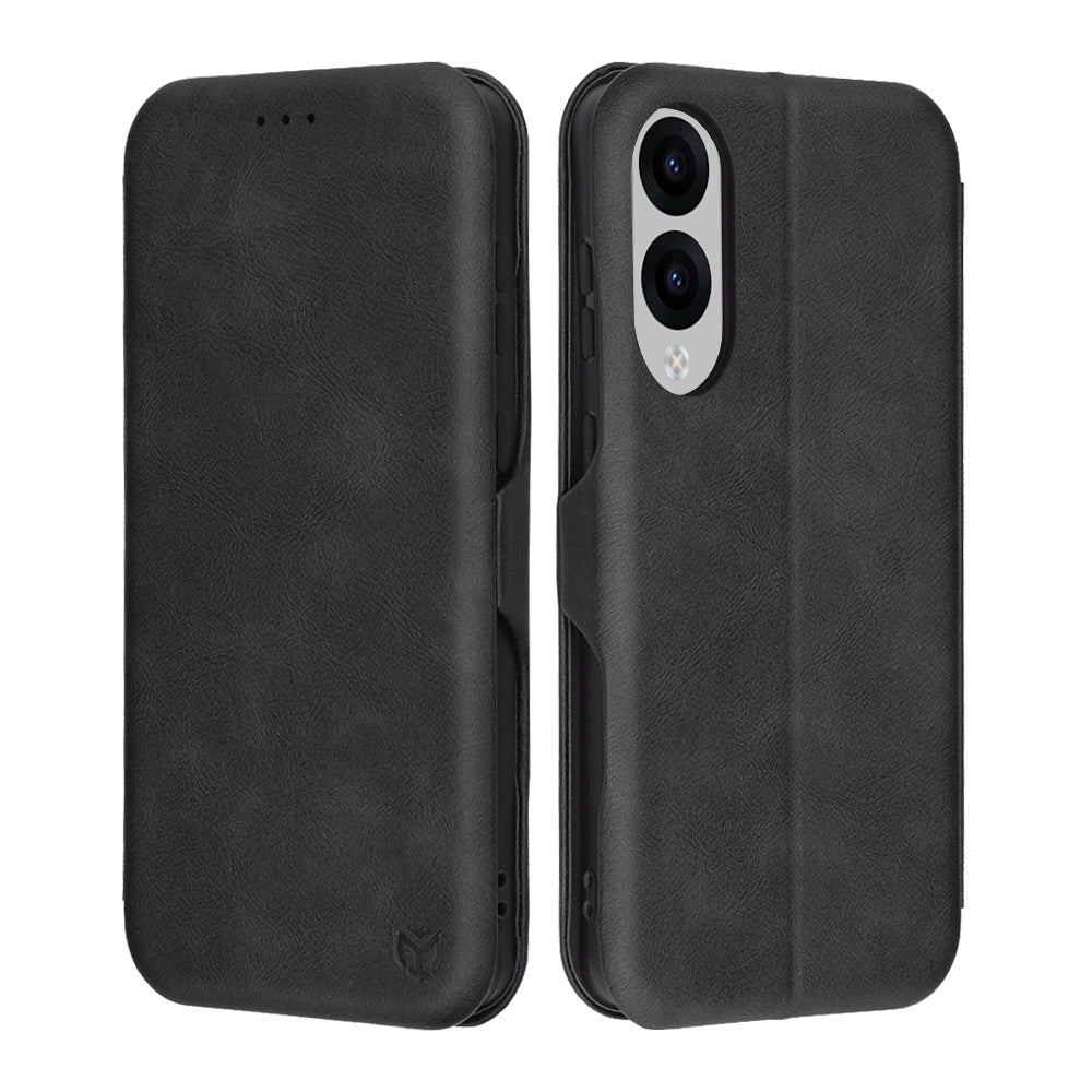 Custodia per Samsung Galaxy S25 Edge S937, Techsuit, Safe Wallet Plus, Nera