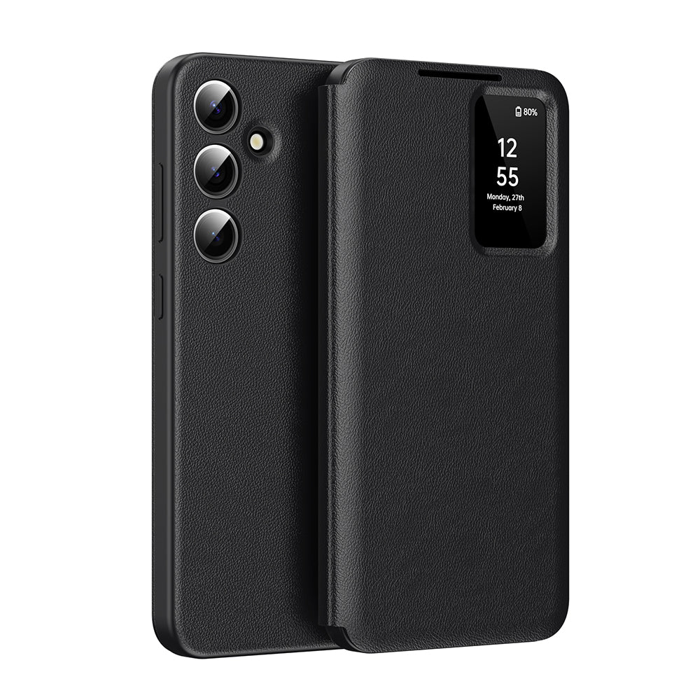 Custodia per Samsung Galaxy S25 FE, Techsuit, SmartView, Nera