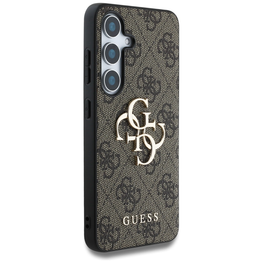 Custodia per Samsung Galaxy S25+ S936, Guess, 4G Big Logo, Marrone