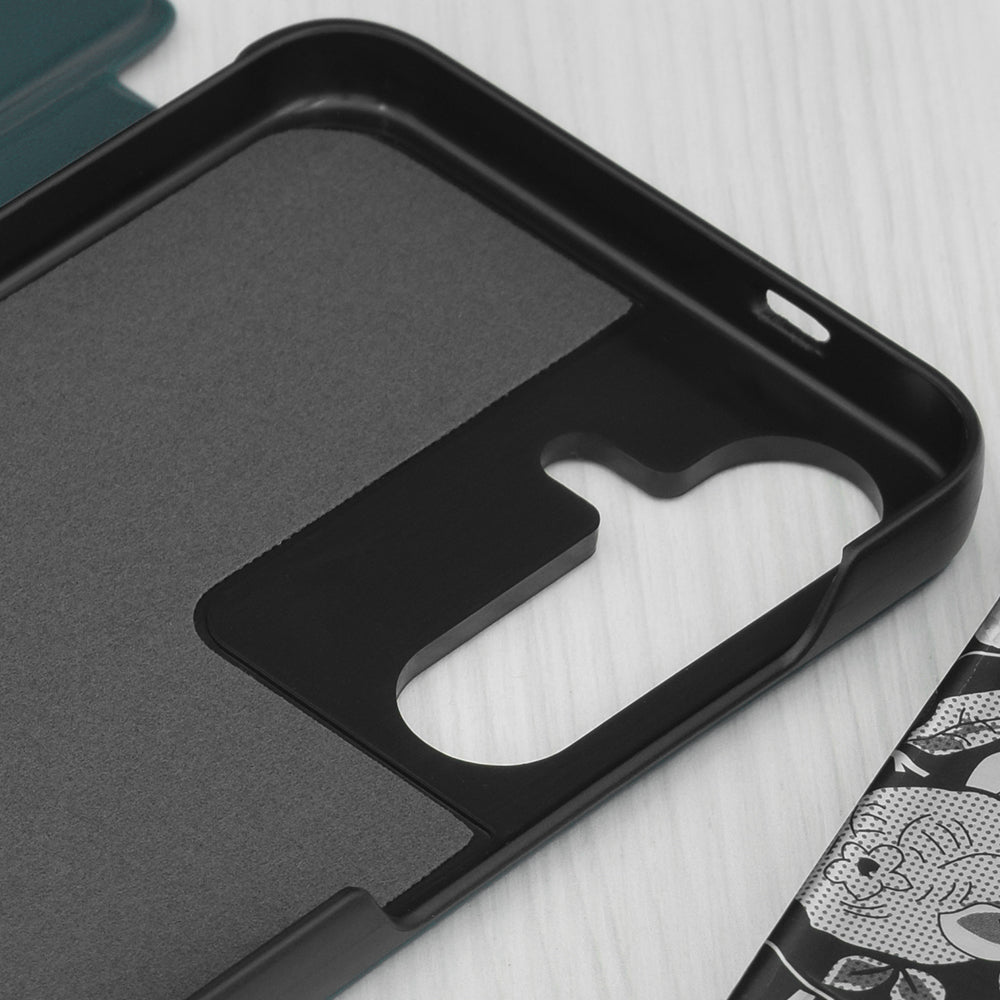 Custodia per Samsung Galaxy S25+ S936, Techsuit, eFold, Verde