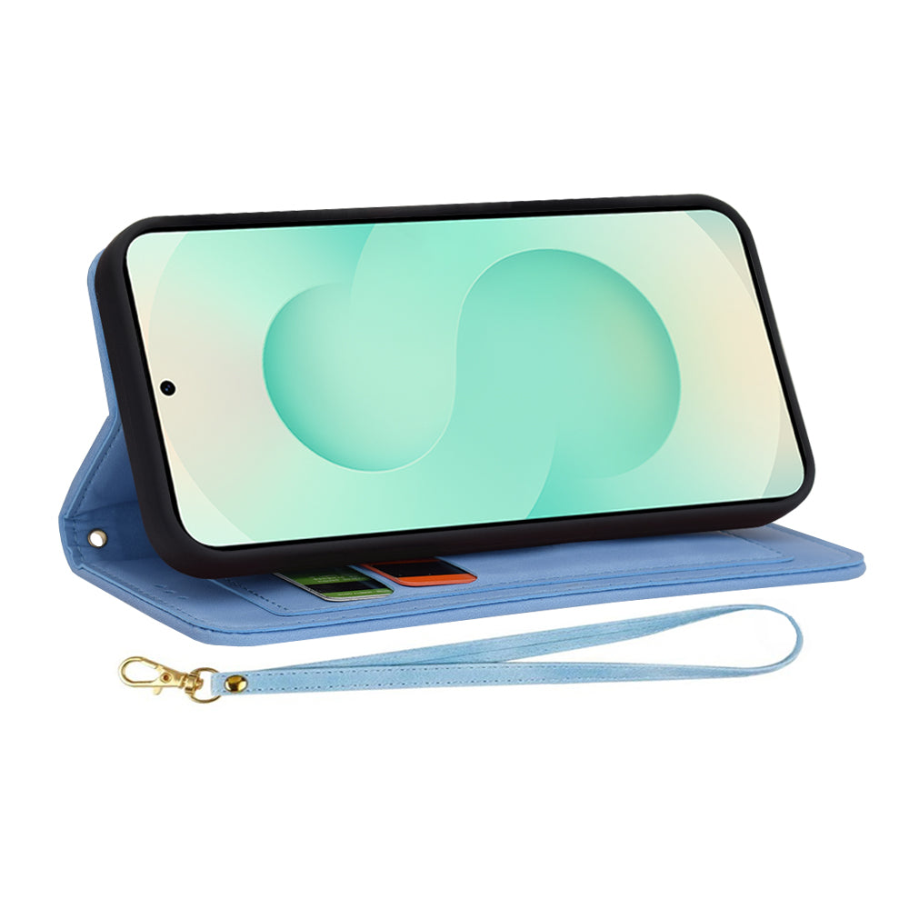 Custodia per Samsung Galaxy S25+ S936, Techsuit, FlipCraft, Blu
