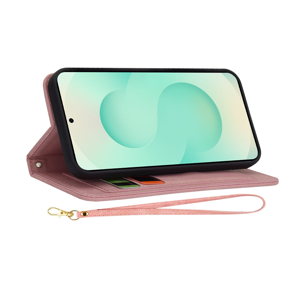 Custodia per Samsung Galaxy S25+ S936, Techsuit, FlipCraft, Rosa