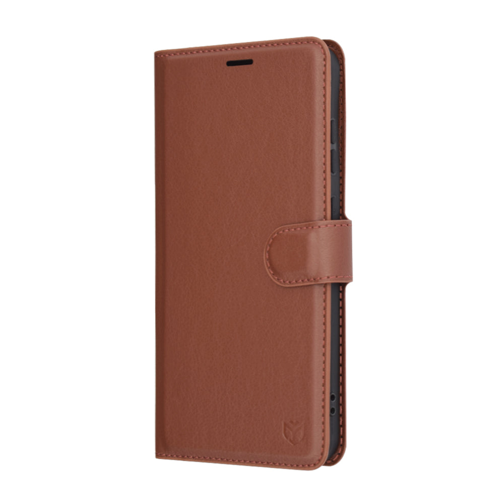 Custodia per Samsung Galaxy S25+ S936, Techsuit, Leather Folio, Marrone
