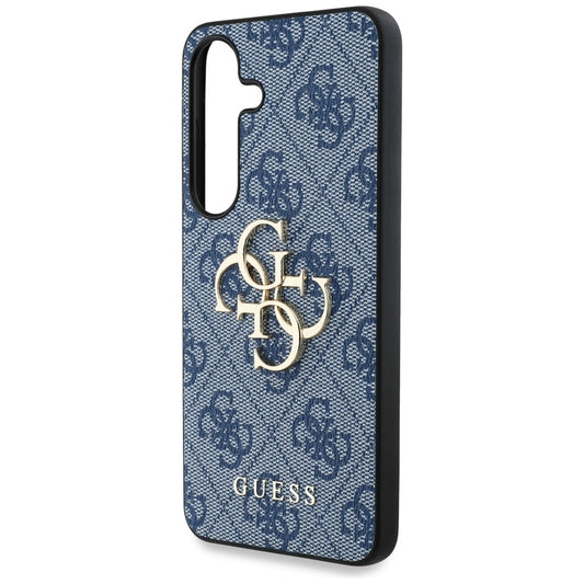 Custodia per Samsung Galaxy S25 S931, Guess, 4G Big Logo, Blu