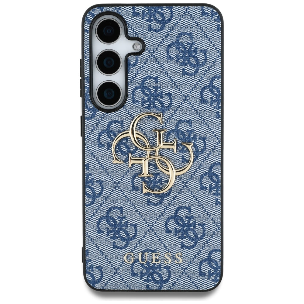 Custodia per Samsung Galaxy S25 S931, Guess, 4G Big Logo, Blu