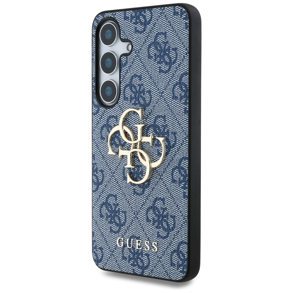 Custodia per Samsung Galaxy S25 S931, Guess, 4G Big Logo, Blu
