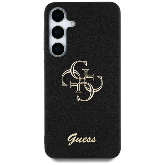 Custodia per Samsung Galaxy S25 S931, Guess, Glitter Big 4G Script, Nera