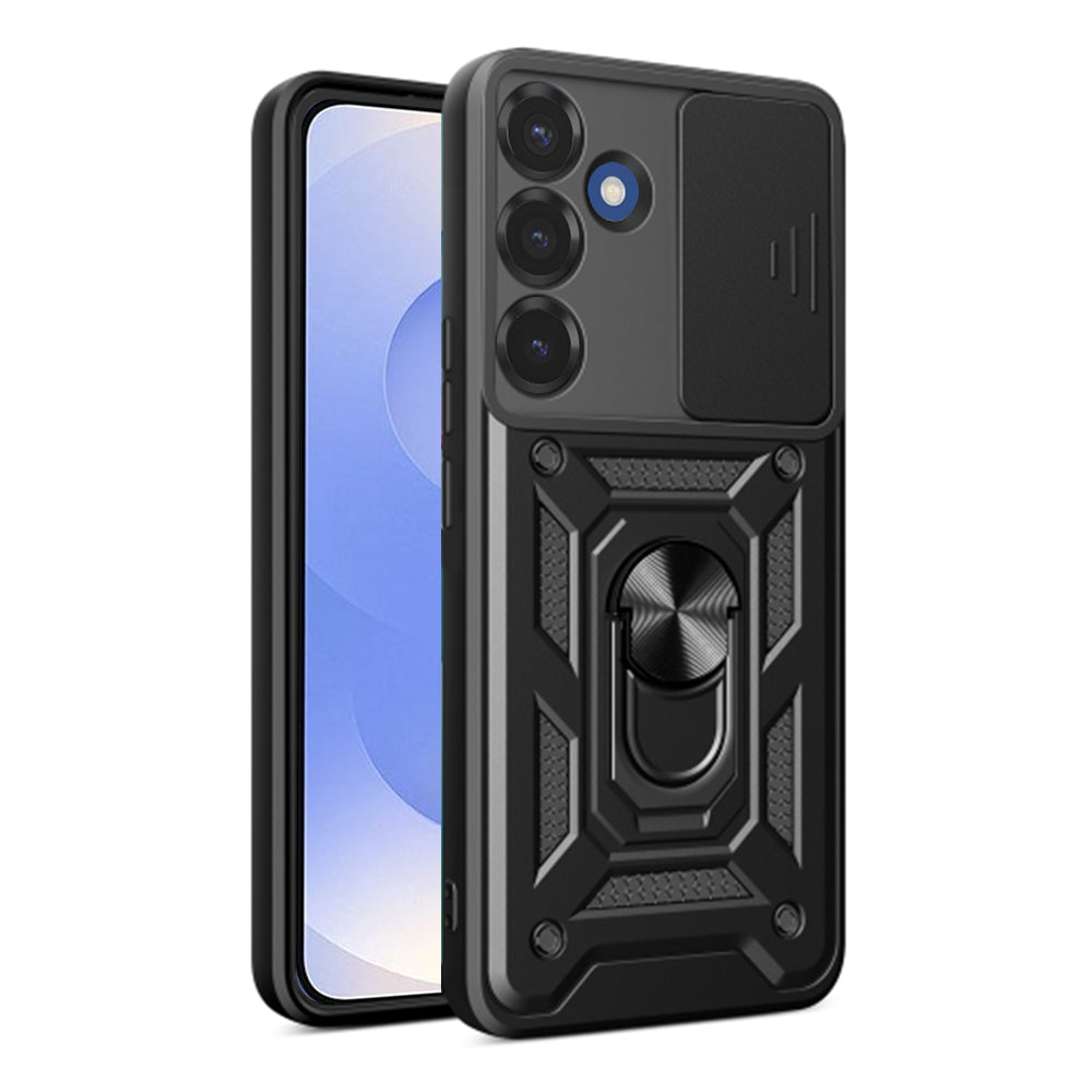 Custodia per Samsung Galaxy S25 S931, Techsuit, CamShield, Nera