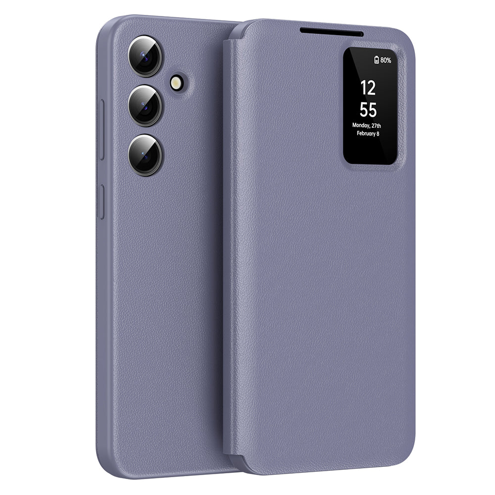 Custodia per Samsung Galaxy S25 S931, Techsuit, SmartView, Viola