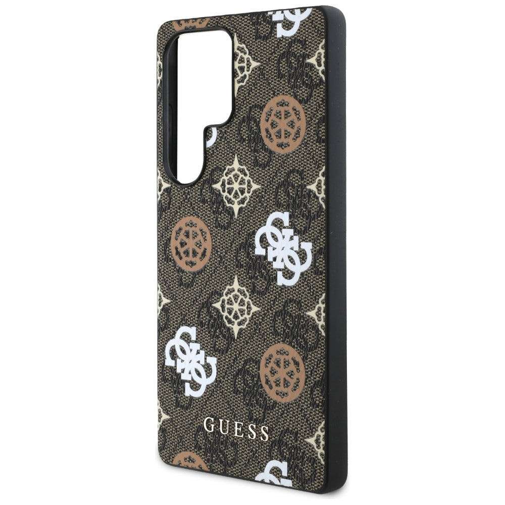 Custodia per Samsung Galaxy S25 Ultra S938, Guess, 4G Peony, Marrone