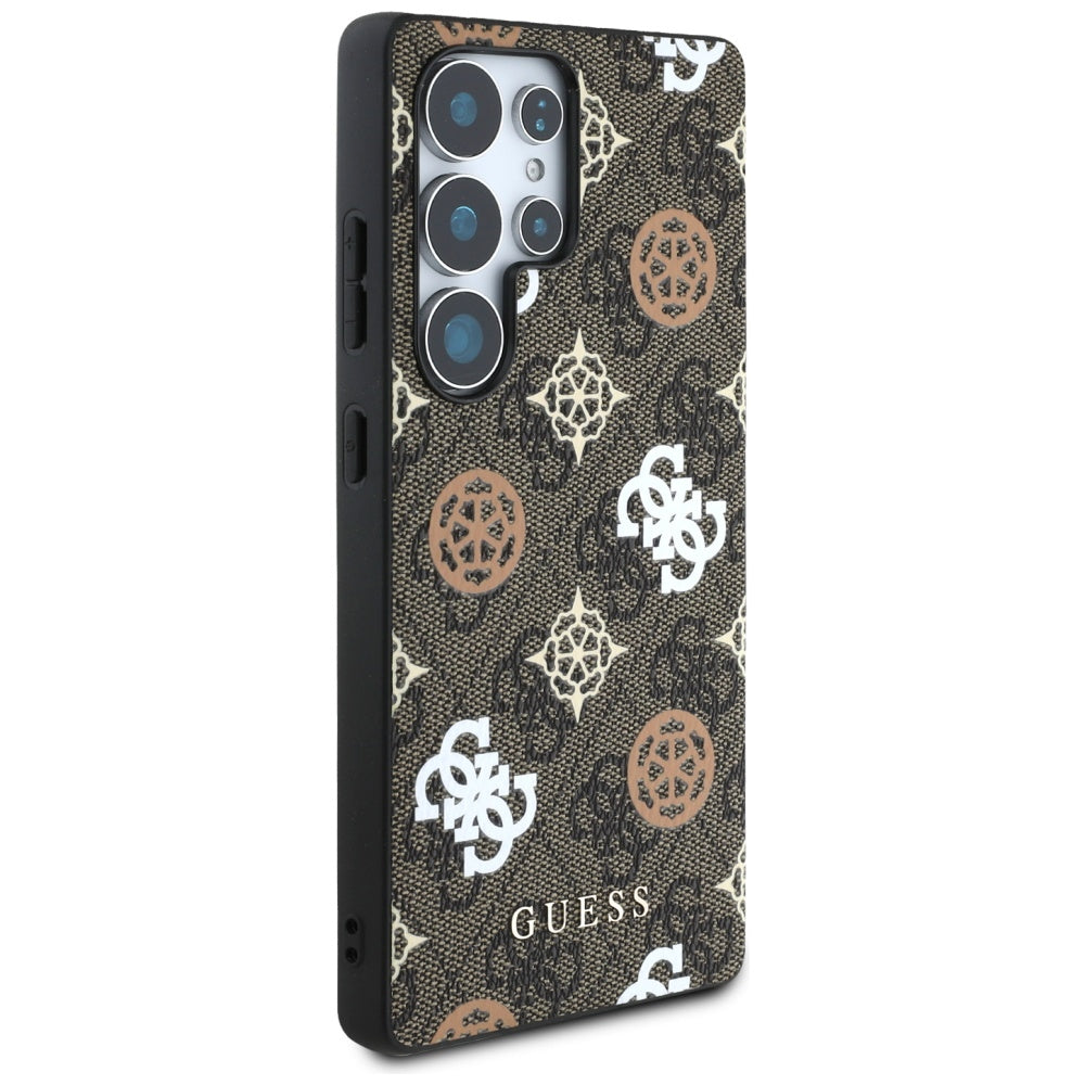 Custodia per Samsung Galaxy S25 Ultra S938, Guess, 4G Peony, Marrone