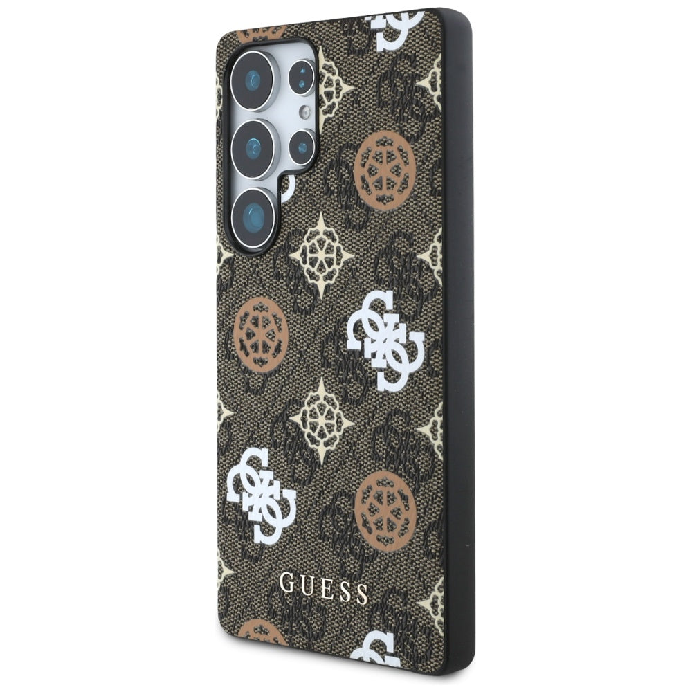 Custodia per Samsung Galaxy S25 Ultra S938, Guess, 4G Peony, Marrone