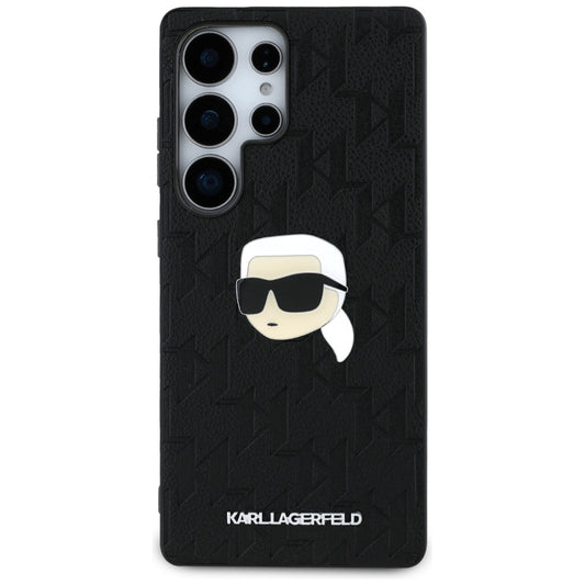 Custodia per Samsung Galaxy S25 Ultra S938, Karl Lagerfeld, Monogram Karl's Head, Nera
