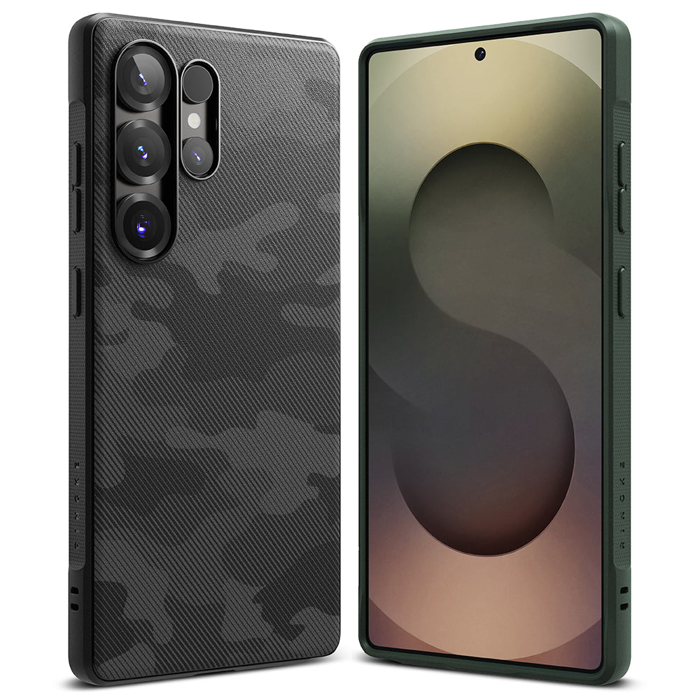 Custodia per Samsung Galaxy S25 Ultra S938, Ringke, Onyx Design, Camuffamento