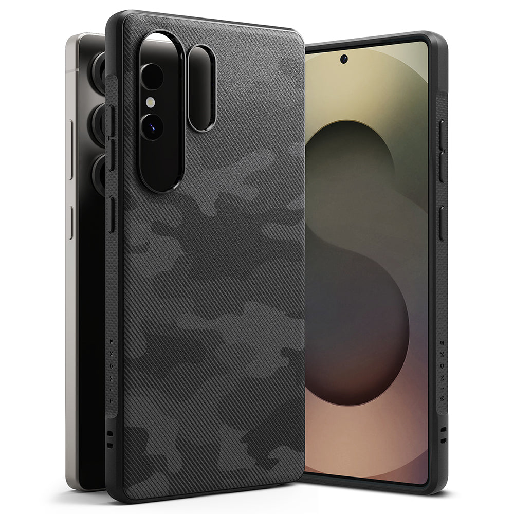 Custodia per Samsung Galaxy S25 Ultra S938, Ringke, Onyx Design, Camuffamento
