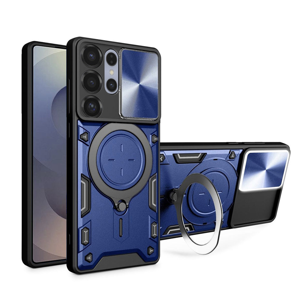 Custodia per Samsung Galaxy S25 Ultra S938, Techsuit, CamGuard Pro, Blu