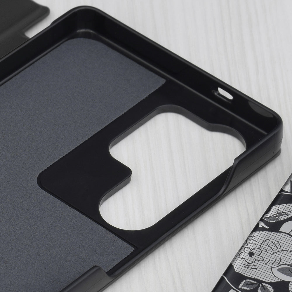 Custodia per Samsung Galaxy S25 Ultra S938, Techsuit, eFold, Nera