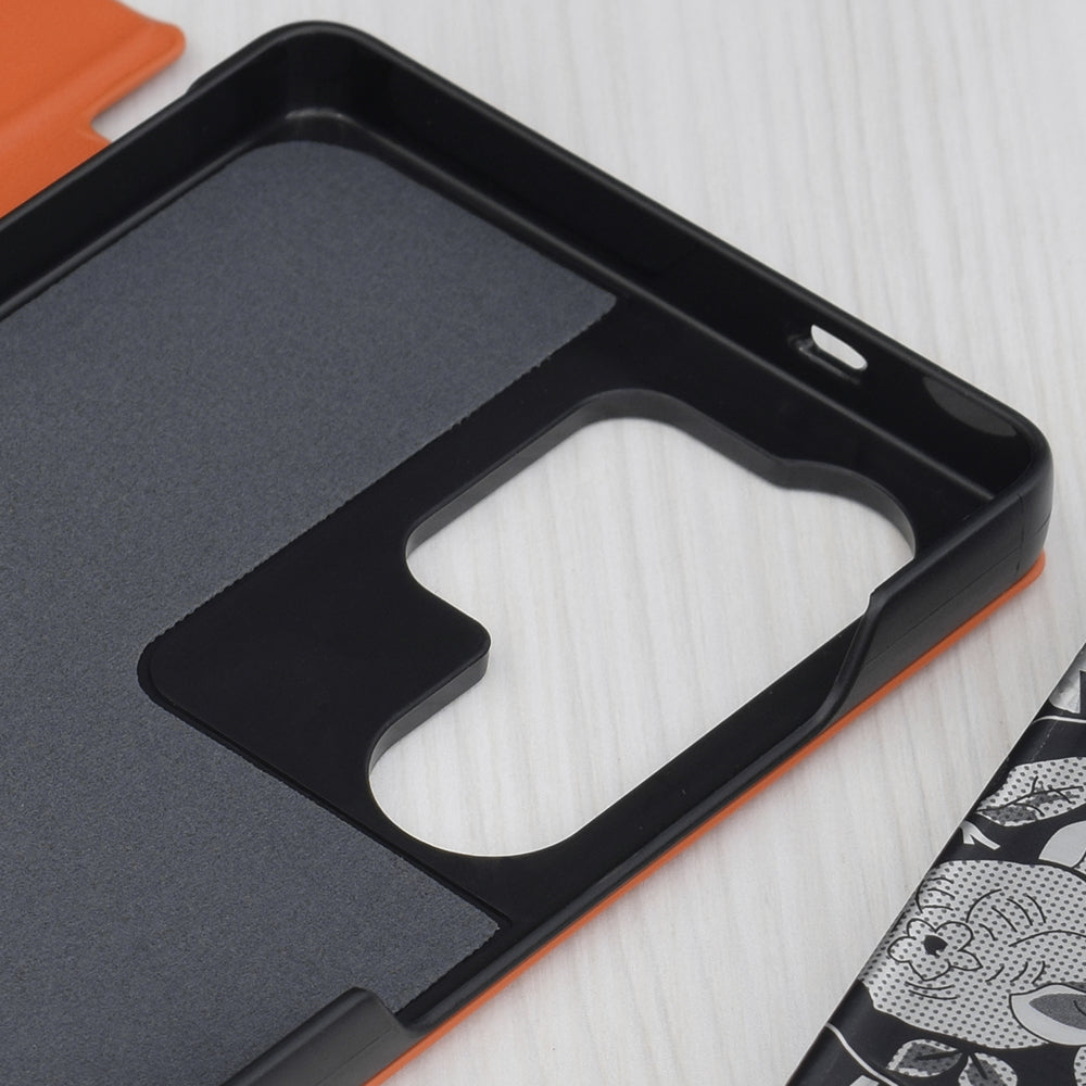 Custodia per Samsung Galaxy S25 Ultra S938, Techsuit, eFold, Arancione