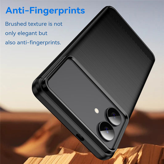 Custodia per Samsung Galaxy S26 Edge, Techsuit, Carbonio, Nera