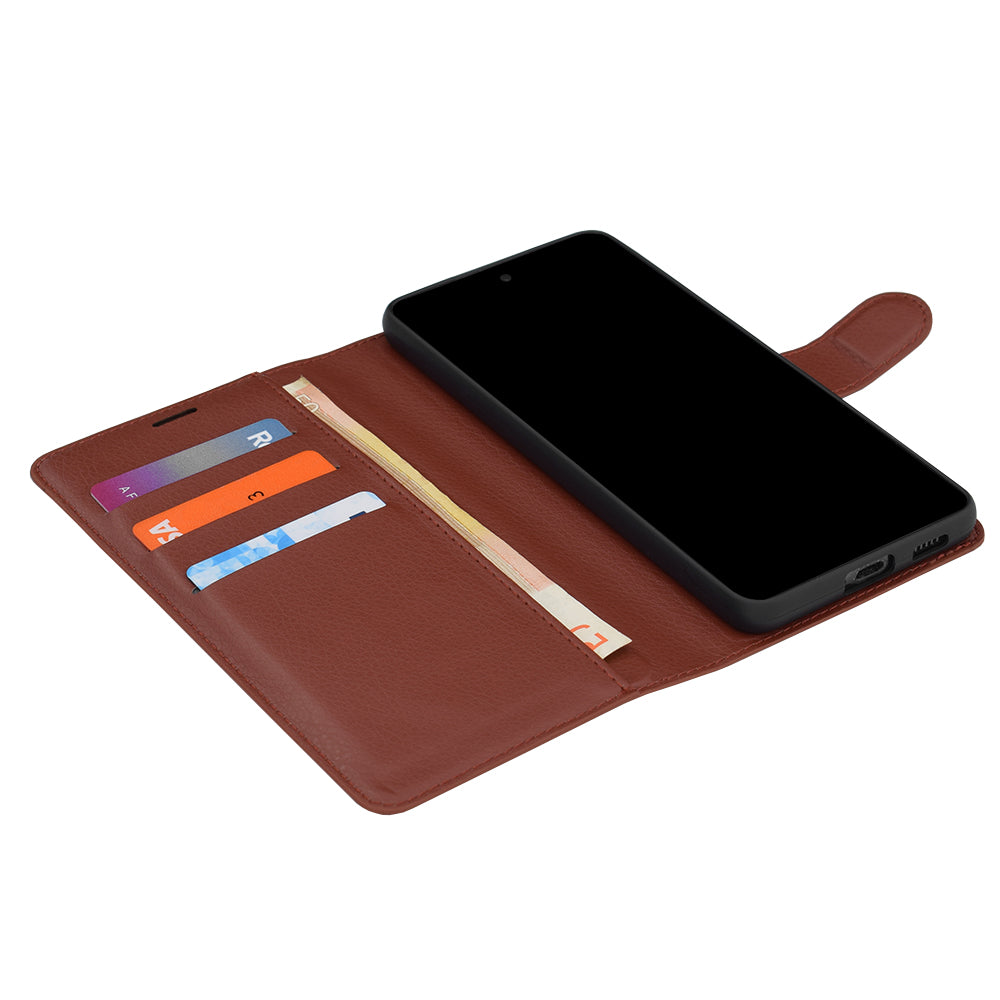 Custodia per Samsung Galaxy S26 FE S741 / S25 FE, Techsuit, Leather Folio, Marrone