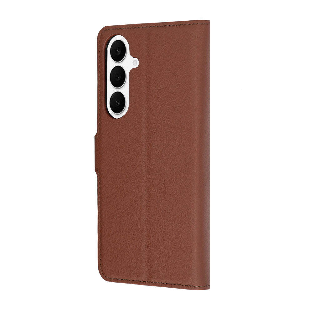 Custodia per Samsung Galaxy S26 FE S741 / S25 FE, Techsuit, Leather Folio, Marrone
