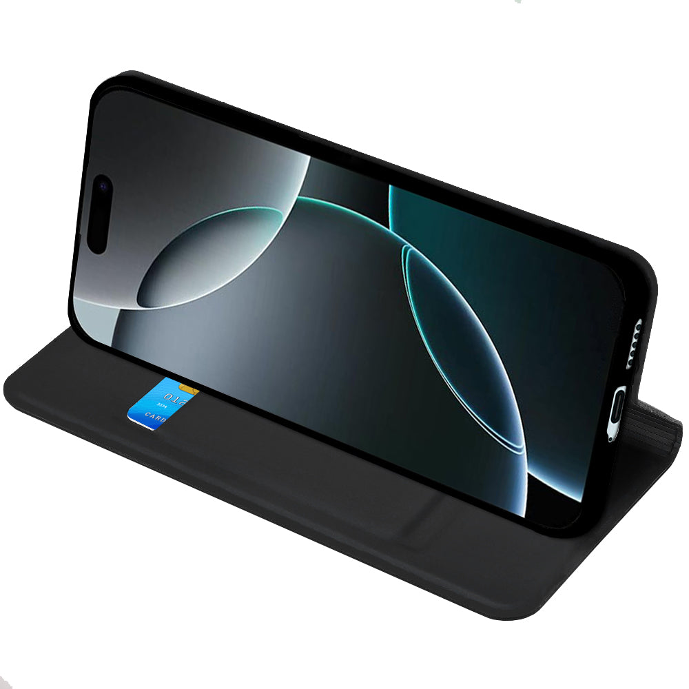 Custodia per Samsung Galaxy S26 FE S741 / S25 FE, Techsuit, Magskin Book, Nera