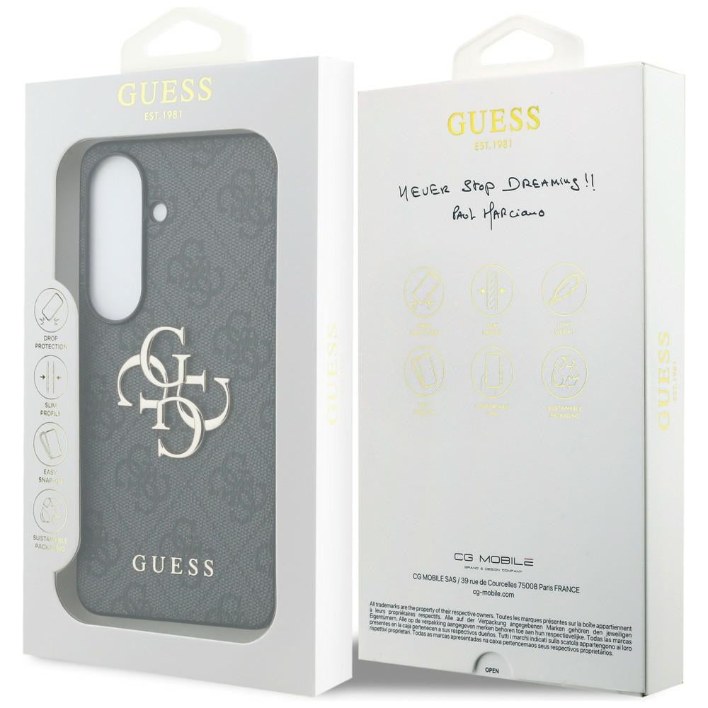 Custodia per Samsung Galaxy S26 Plus S947, Guess, 4G Big Logo, Nera