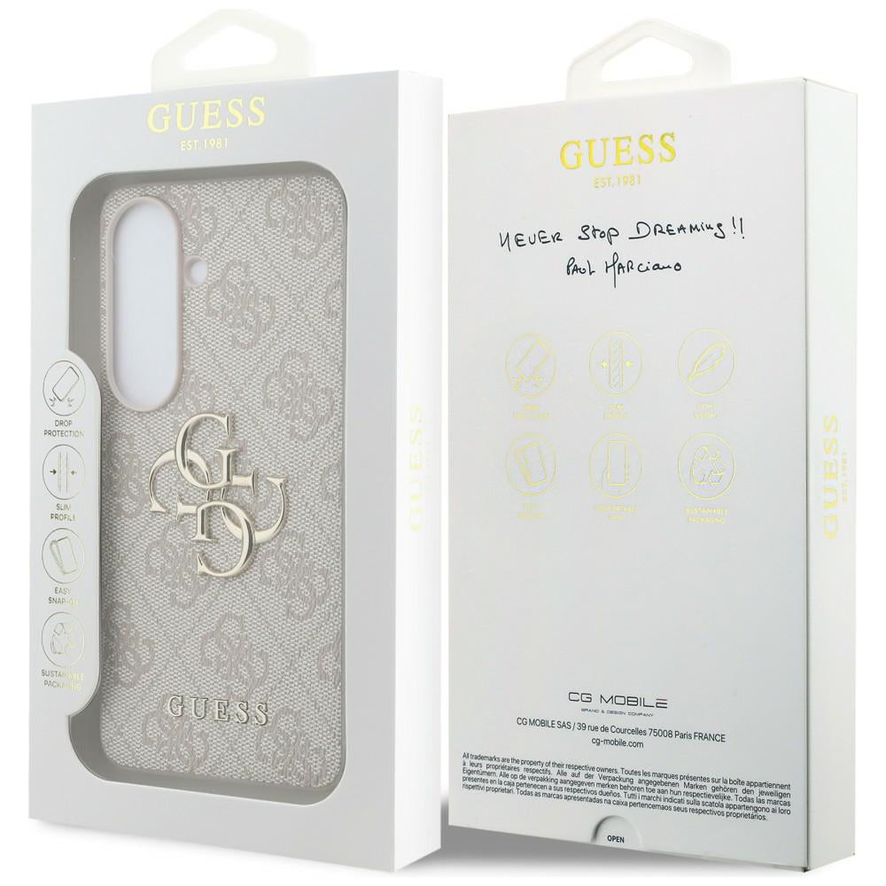 Custodia per Samsung Galaxy S26 Plus S947, Guess, 4G Big Logo, Rosa