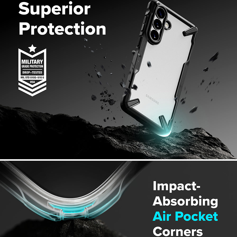 Custodia per Samsung Galaxy S26 Plus S947, Ringke, Fusion X, Nera