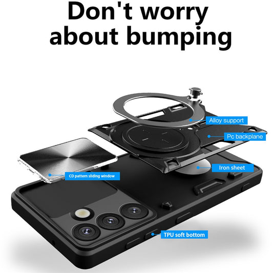 Custodia per Samsung Galaxy S26 Plus, Techsuit, CamGuard Pro, Blu