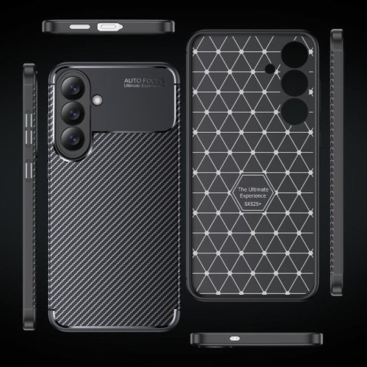 Custodia per Samsung Galaxy S26 Plus, Techsuit, CarbonFiber, Nera