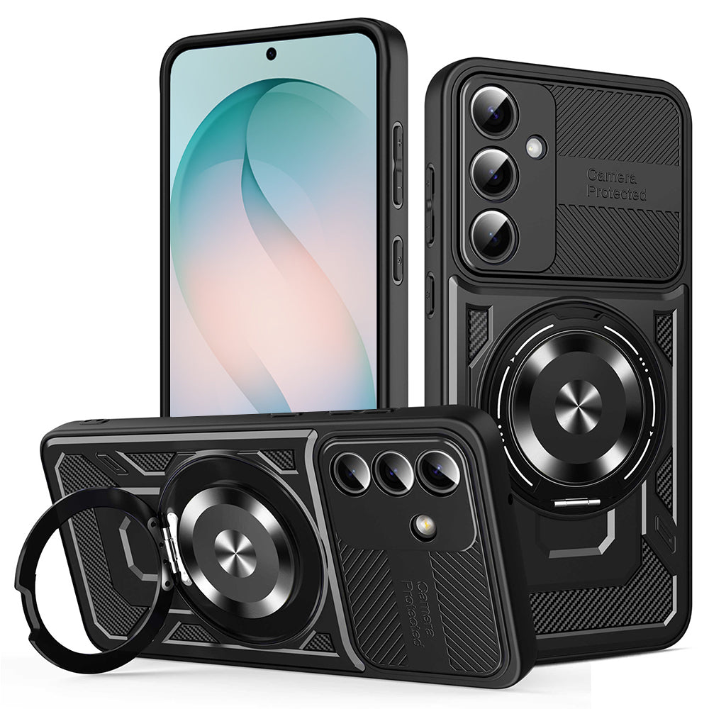 Custodia per Samsung Galaxy S26 Plus S947, Techsuit, RuggedCam, Nera