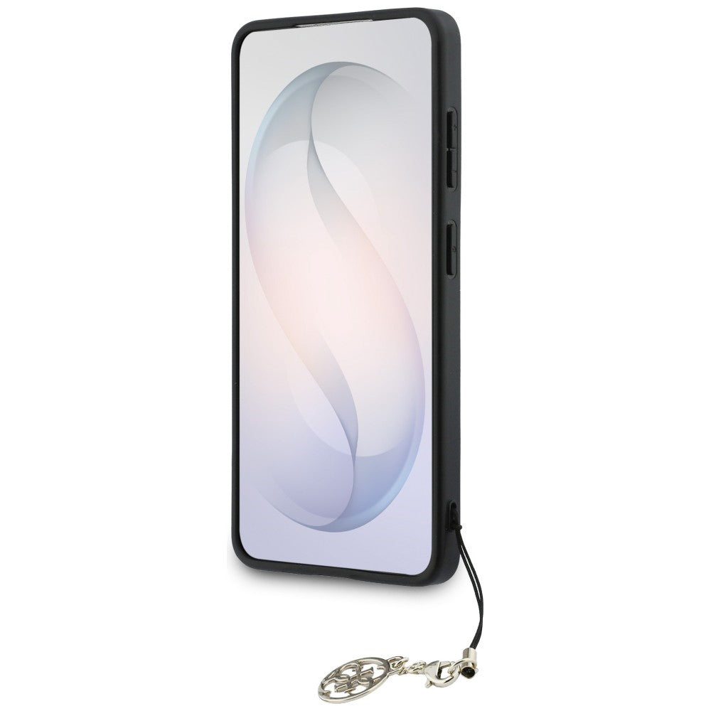 Custodia per Samsung Galaxy S26 S942, Guess, 4G Classic Logo Charm, Marrone