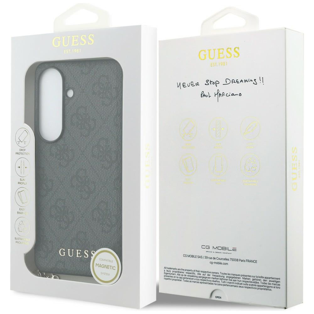 Case for Samsung Galaxy S26 S942, Guess, 4G Classic Logo Charm, Black