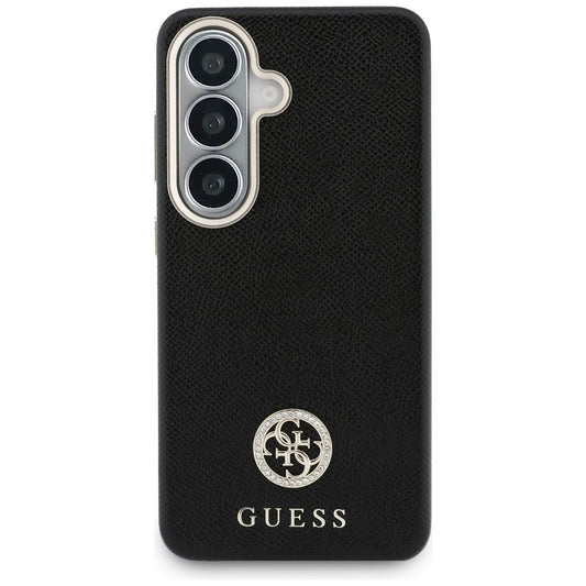 Custodia per Samsung Galaxy S26 S942, Guess, Rhinestone Round Logo, Nera