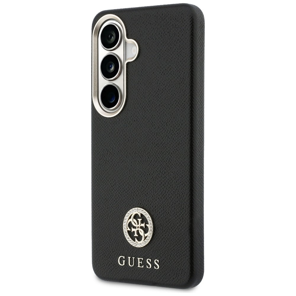Custodia per Samsung Galaxy S26 S942, Guess, Rhinestone Round Logo, Nera