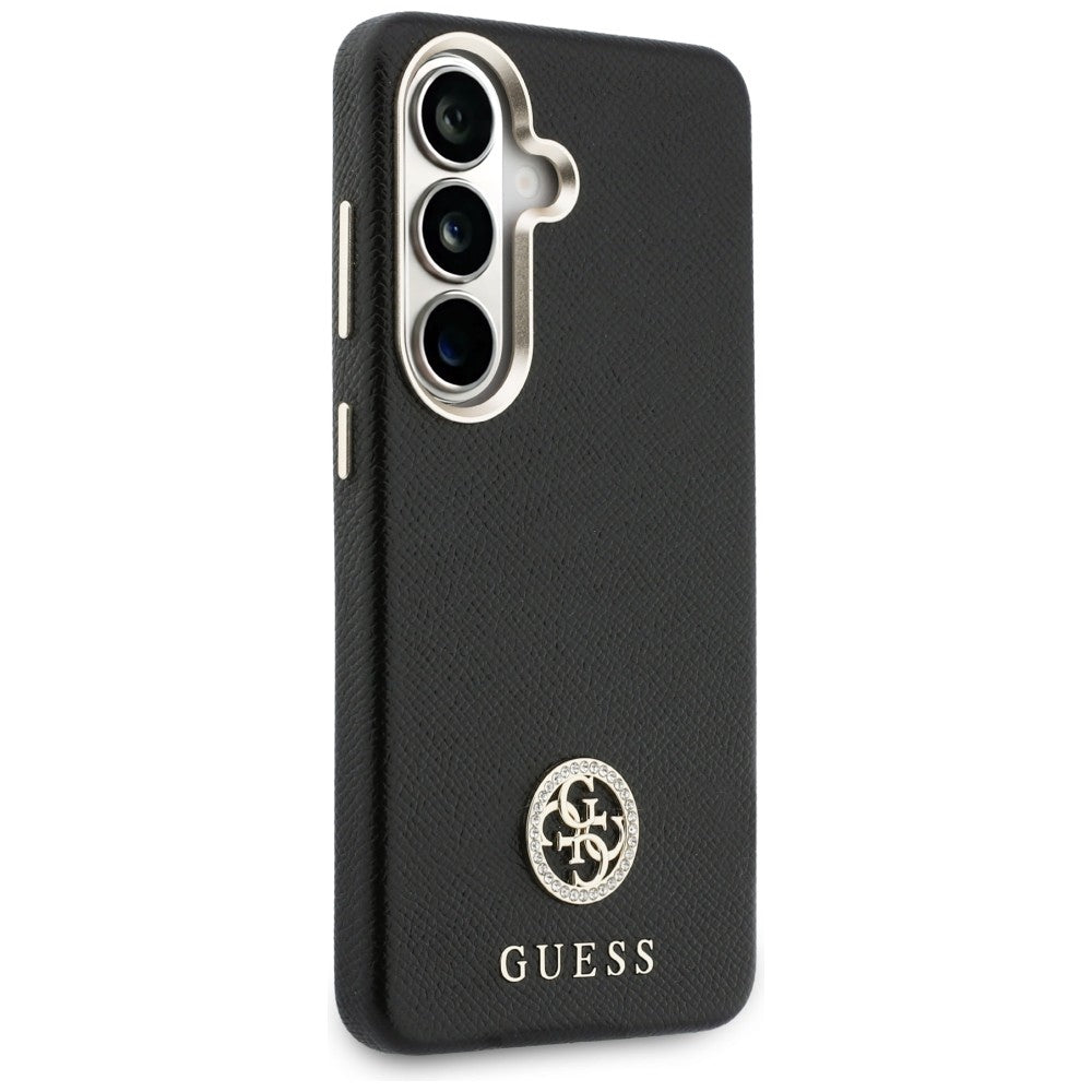 Custodia per Samsung Galaxy S26 S942, Guess, Rhinestone Round Logo, Nera