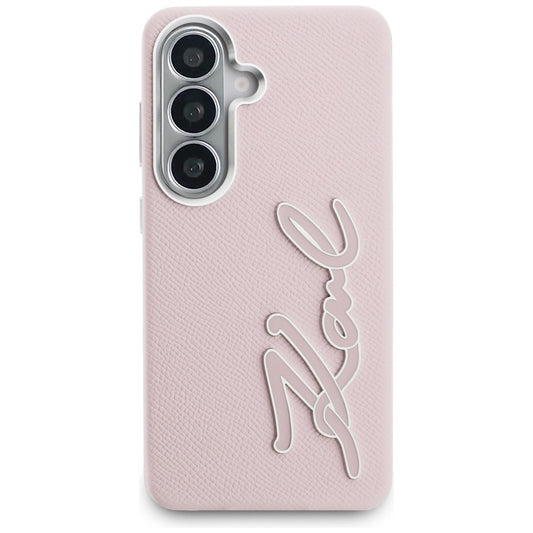 Custodia per Samsung Galaxy S26 S942, Karl Lagerfeld, Signature Resin Logo, Rosa