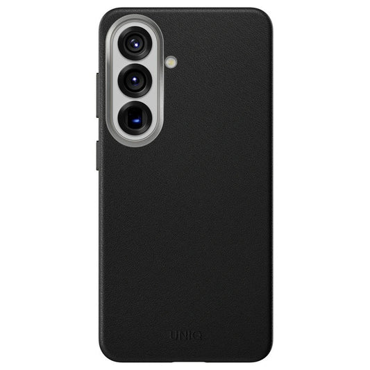Custodia per Samsung Galaxy S26 S942, UNIQ, Lyden Leatherette, Nera