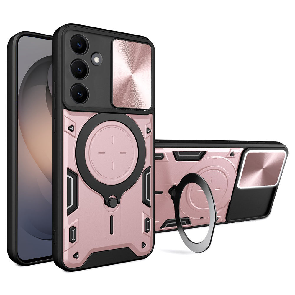 Custodia per Samsung Galaxy S26 S942, Techsuit, CamGuard Pro, Rosa Oro