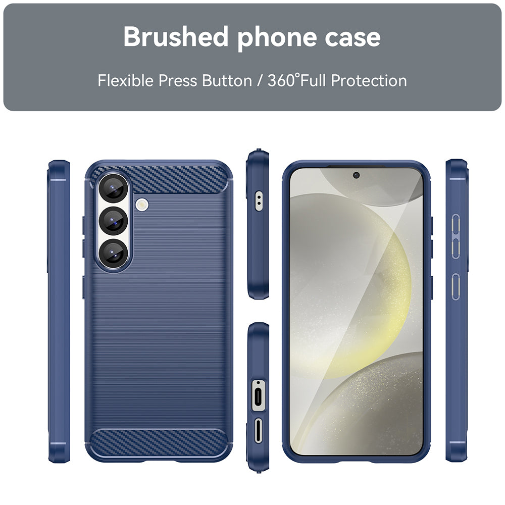 Custodia per Samsung Galaxy S26 S942, Techsuit, Carbonio, Blu